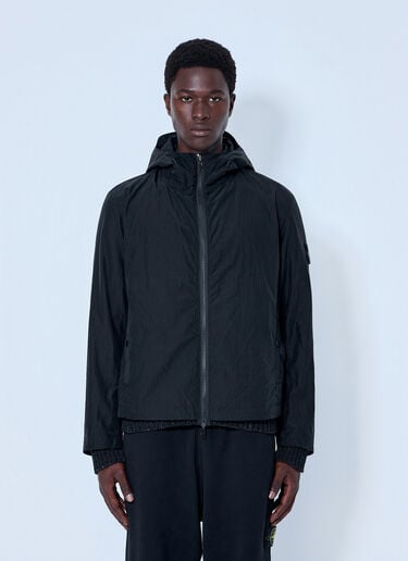 LN-CC® - Stone Island: Textured Knit Jacket - Black Stone Island Textured Knit Jacket Black sto0165074