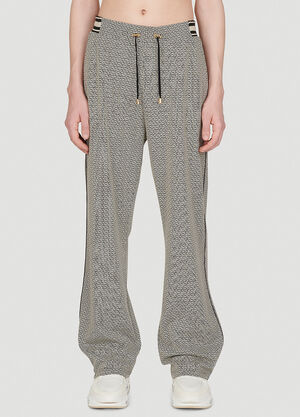 Balmain Mini Monogram Jacquard Pyjama Pants White bln0152008