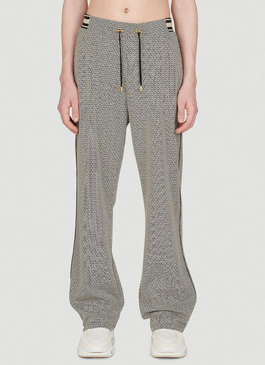 Balmain Mini Monogram Jacquard Pyjama Pants Grey bln0153005