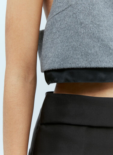 Velour Top Miu Miu Velour Top Grey miu0254076