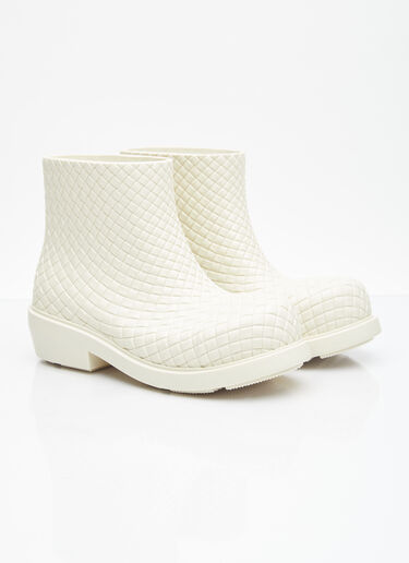 Bottega Veneta Fireman Ankle Boots White bov0255021