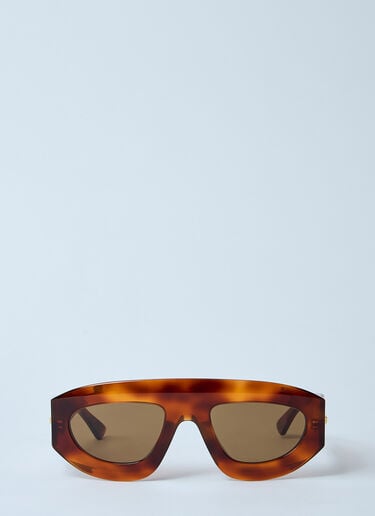Bottega Veneta Ultrathin Mask Sunglasses Brown bos0259003