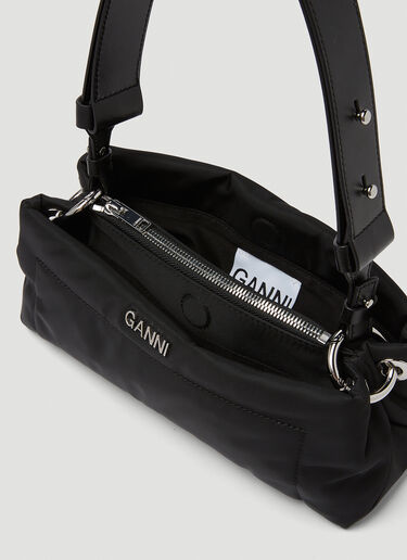 GANNI Pillow Baguette Mini Shoulder Bag Black gan0249034