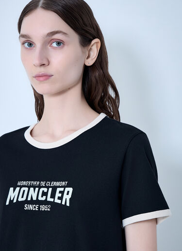 Moncler Cotton Jersey Logo T-Shirt Black mon0264026