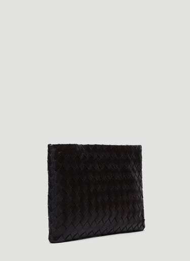 Bottega Veneta Intreccio Clutch Bag Black bov0239005