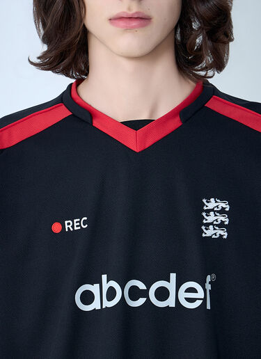 VETEMENTS Alphabet Football Jersey T-Shirt Black vet0164004