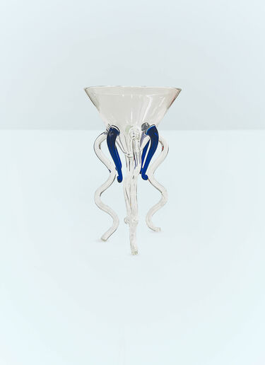 Les-Ottomans Medusa Glass Blue wps0691371