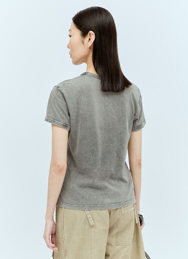 Acne Studios 模糊徽标 T 恤 灰色 acn0256035