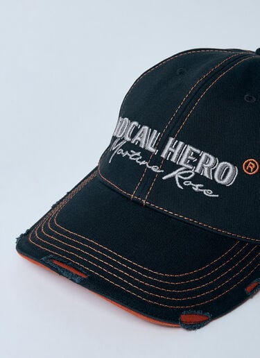 Martine Rose Roll Back Baseball Cap Black mtr0159019