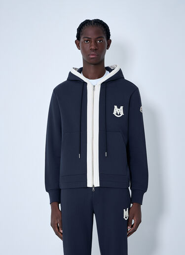 Moncler Zip-Up Cardigan Navy mon0163041