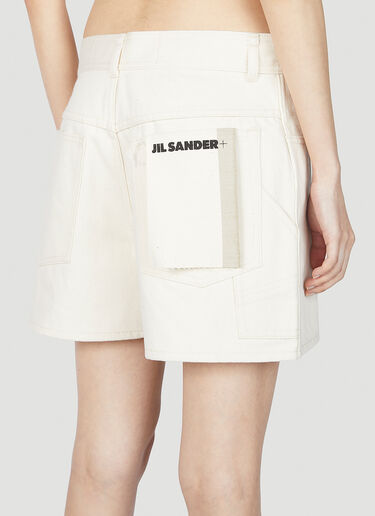 Jil Sander+ ワークウェアショーツ ホワイト jsp0251011