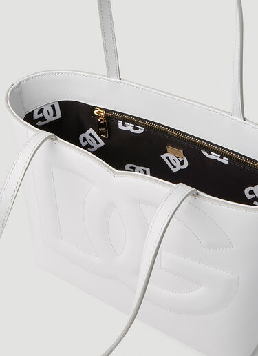 Dolce & Gabbana エンボスロゴ トートバッグ ホワイト dol0251039
