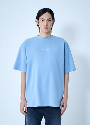 Balenciaga Medium Fit T-Shirt Blue bal0163009