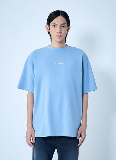 Balenciaga Medium Fit T-Shirt Blue bal0163009