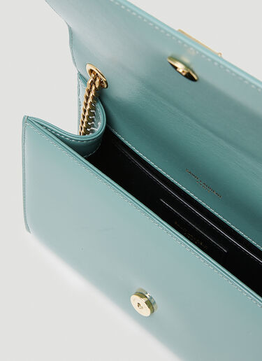 Saint Laurent Kate Patent Leather Shoulder Chain Bag Green sla0252060