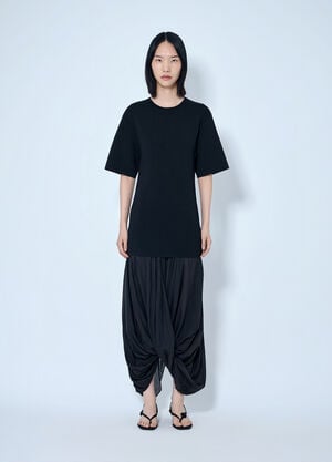 Toteme Cocoon Tee Dress Black tot0265044