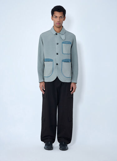 Massimo Osti Studio Contrast Pocket Work Jacket Grey mao0164005