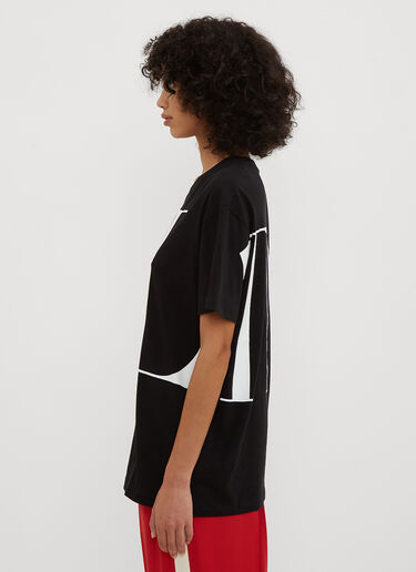 Logo Print T-Shirt Valentino Logo Print T-Shirt Black val0233018