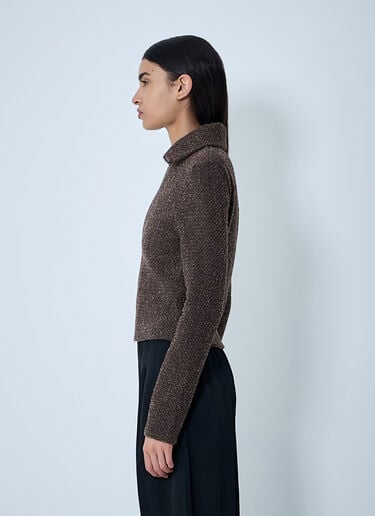 Knit Zip-Up Sweater OUR LEGACY Knit Zip-Up Sweater Brown our0262022