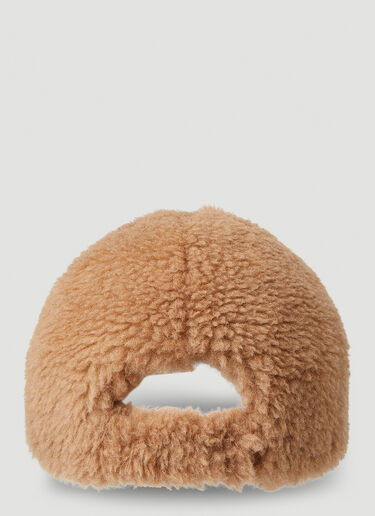 Max Mara Gimmy Fluffy Baseball Hat Camel max0250053