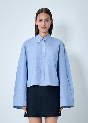 OUR LEGACY Balloon Shirt Light Blue our0262001