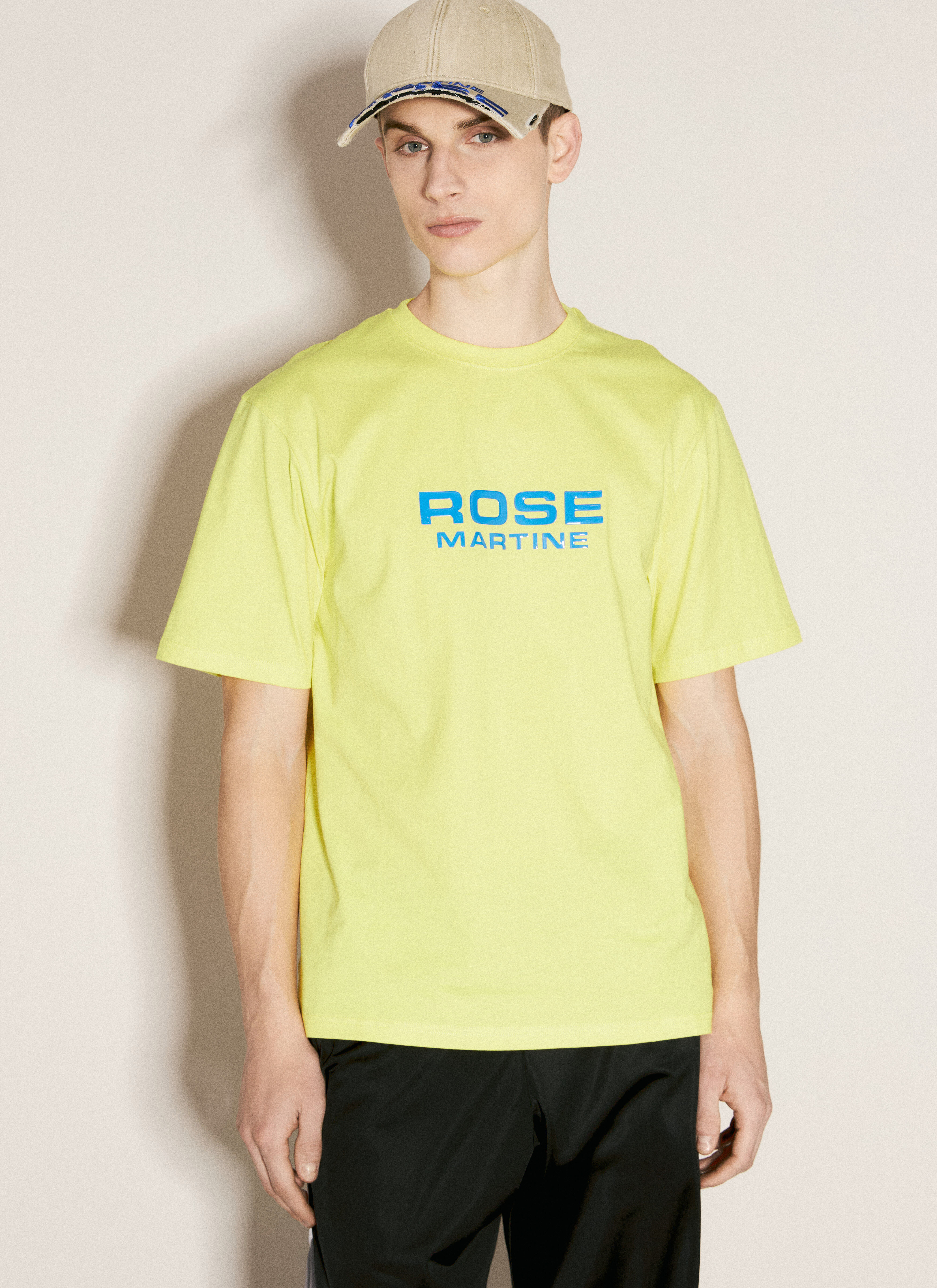 Martine Rose ロゴアップリケTシャツ ブラック mtr0156015