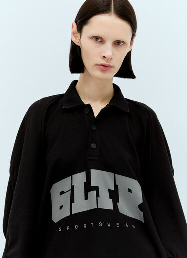 Jean Paul Gaultier x Shayne Oliver GLTR Polo T-Shirt Black jps0257008
