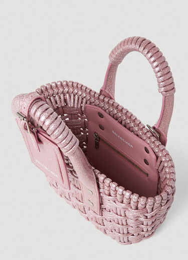 Balenciaga Bistro XS Basket Tote Bag Pink bal0252021