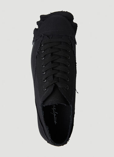 Yohji Yamamoto Raw Trim Sneakers Black yoy0250011