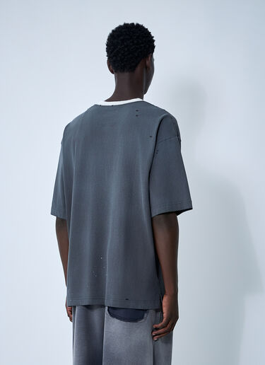 徽标图案 T 恤 Maison Mihara Yasuhiro 徽标图案 T 恤 黑色 mmy0160013