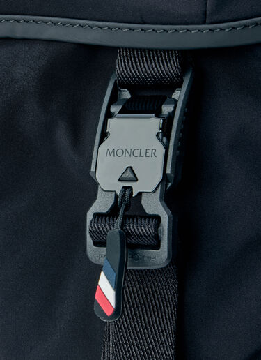 LN-CC® - Moncler Grenoble: Leather-Trim Backpack - Black Moncler Grenoble Leather-Trim Backpack Black mog0165016