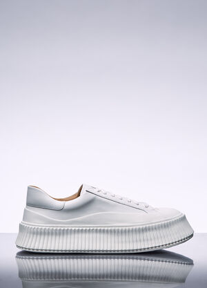 Jil Sander Leather Sneakers White jil0259013