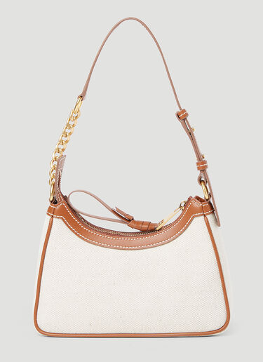 Balmain B-Army Logo Print Shoulder Bag Natural bln0253030