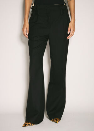 The Row Wool Gabardine Pants Black row0260014