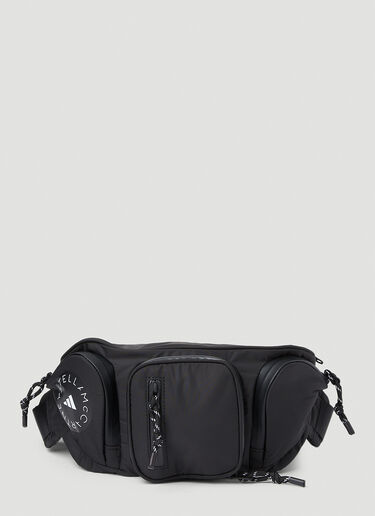 adidas by Stella McCartney 로고 프린트 벨트백 블랙 asm0251039