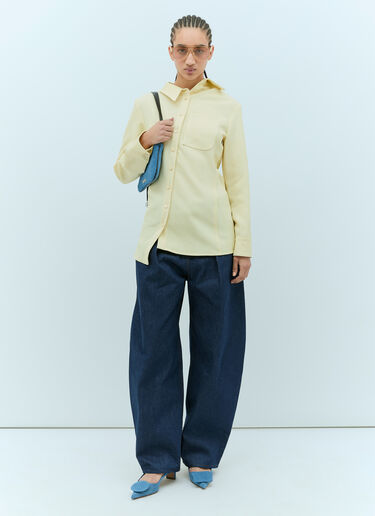 Jacquemus 르 비주 펄 숄더백 블루 jac0256067