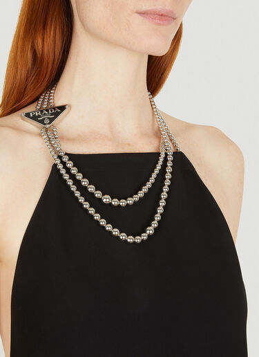 Prada Necklace Cady Dress Black pra0251001