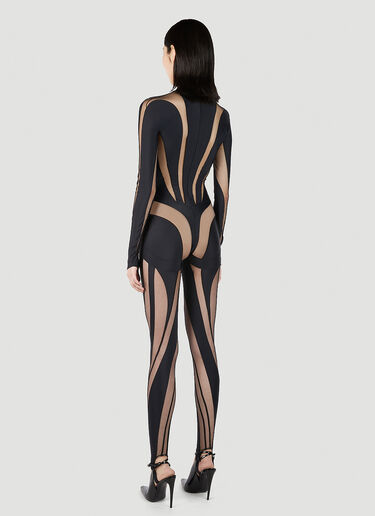 Cut Out Illusion Jumpsuit Mugler Cut Out Illusion Jumpsuit Black mug0251045