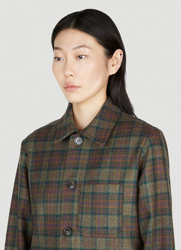 A.P.C. Julia Check Jacket Brown apc0253002