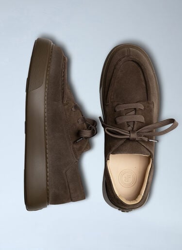REFERENC Tahoe Suede Lace-Up Shoes Brown ref0163004