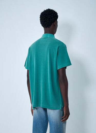ERL Logo Motif Polo Shirt Green erl0162007