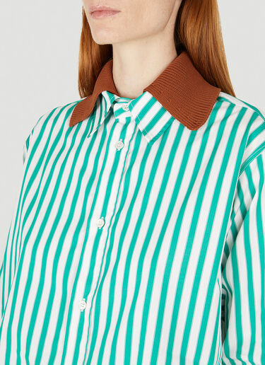 Plan C Striped Shirt Green plc0247008