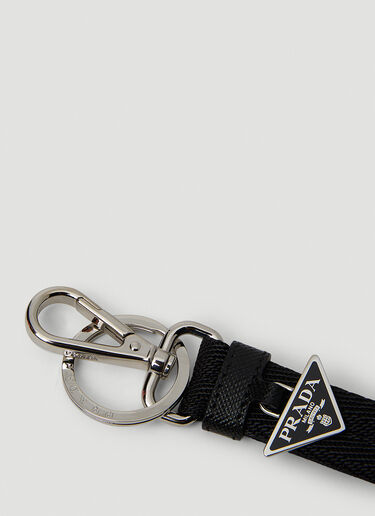 Prada Nylon Tape Keychain Black pra0152094