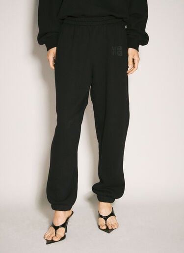 Alexander Wang 基础款毛圈运动裤 黑色 awg0257014