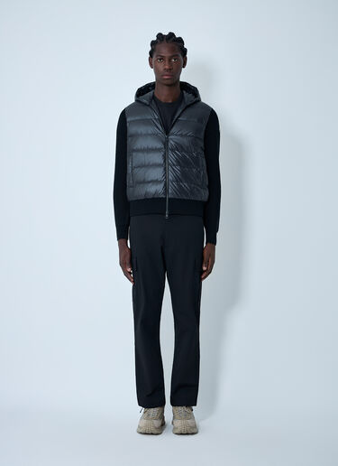 Moncler Wool And Quilted Cardigan Black mon0162028
