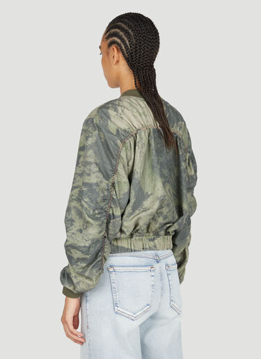 Diesel G-KHLO-CMF Camouflage Bomber Jacket Green dsl0253048