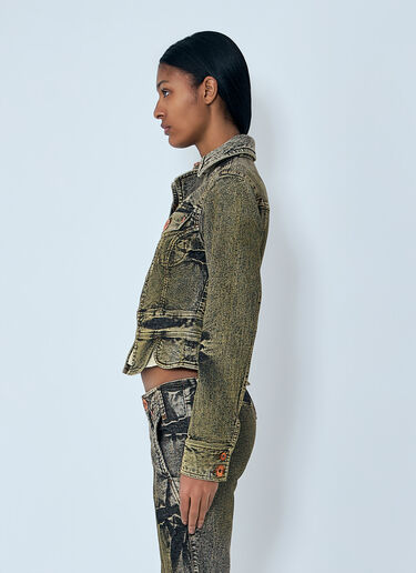 Miss Sixty x KNWLS Tie-Dye Denim Jacket Green msk0263018