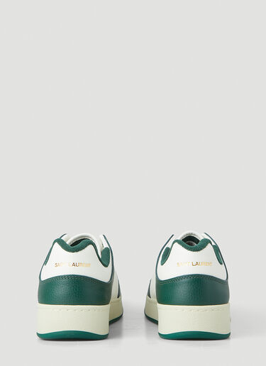 Saint Laurent SL/61 Low Top Sneakers White and Green sla0149029
