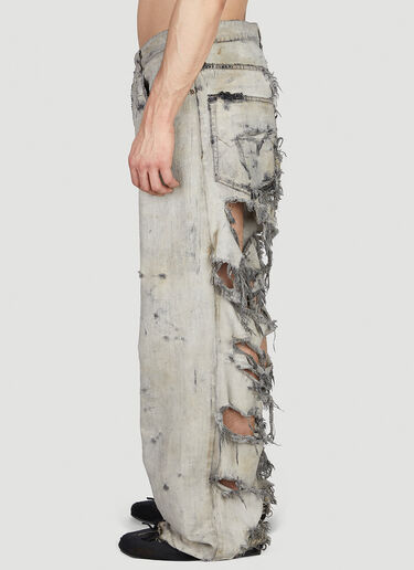 Balenciaga Destroyed Jeans Grey bal0152043