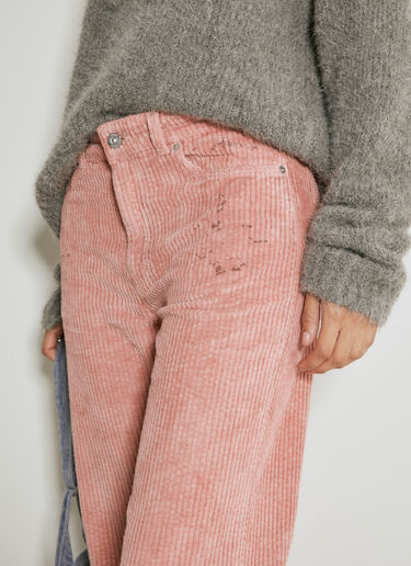 Our Legacy Boot Cut Corduroy Pants Pink our0254007